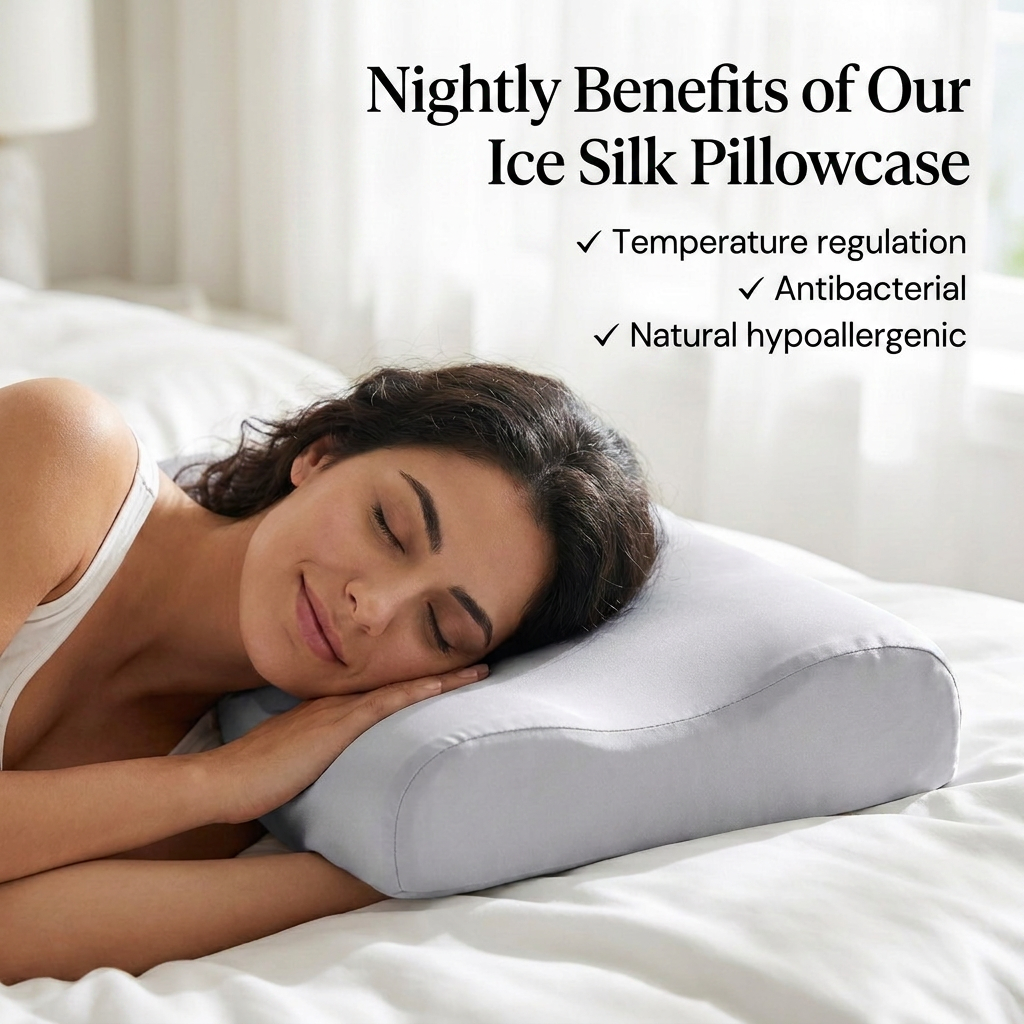 Refreshing Ice Silk Pillowcase for CerviLux™